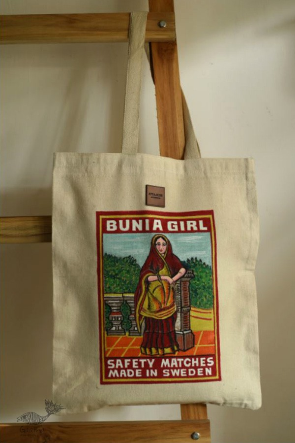 Hand Painted Canvas Bag 